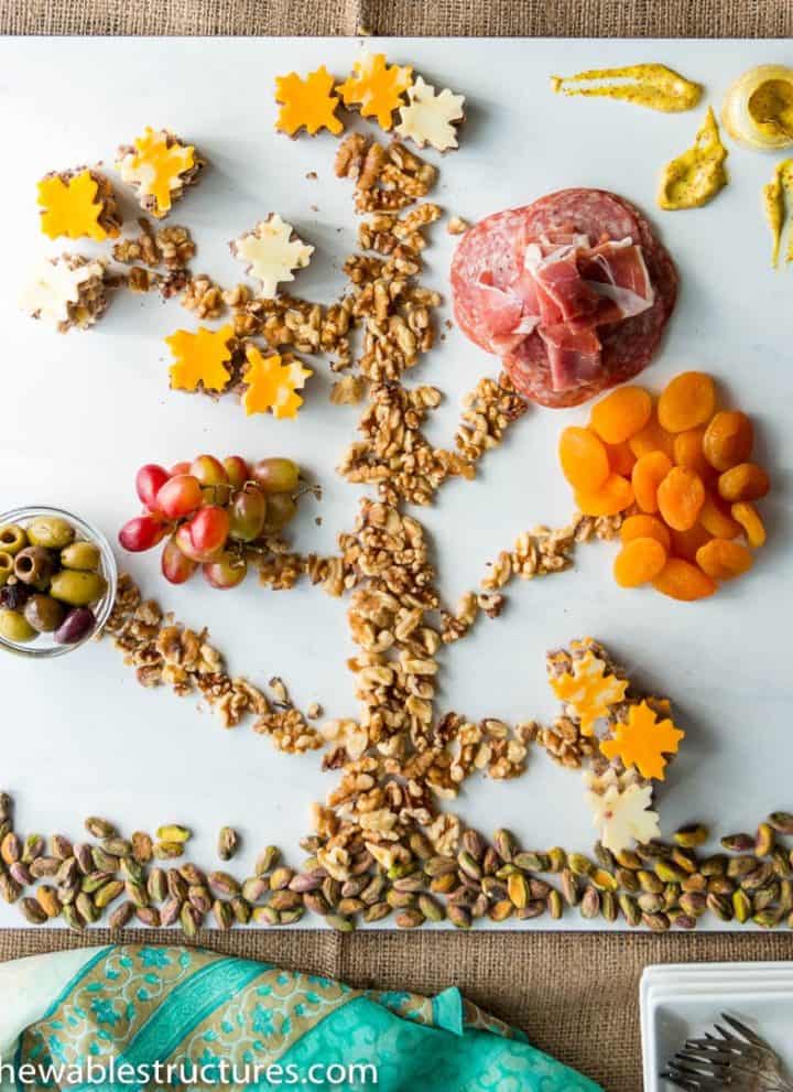 Check out these fun thanksgiving recipes and fun snacks that you can make as appetizers and starters for the holiday season. Try making this cheese and charcuterie tree.